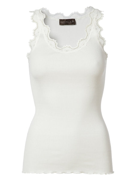 002 Rosemunde Camisole longue dentelle dans le haut