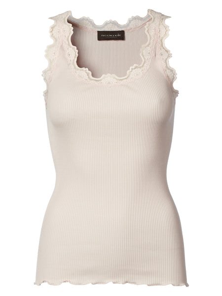 002 Rosemunde Camisole longue dentelle dans le haut