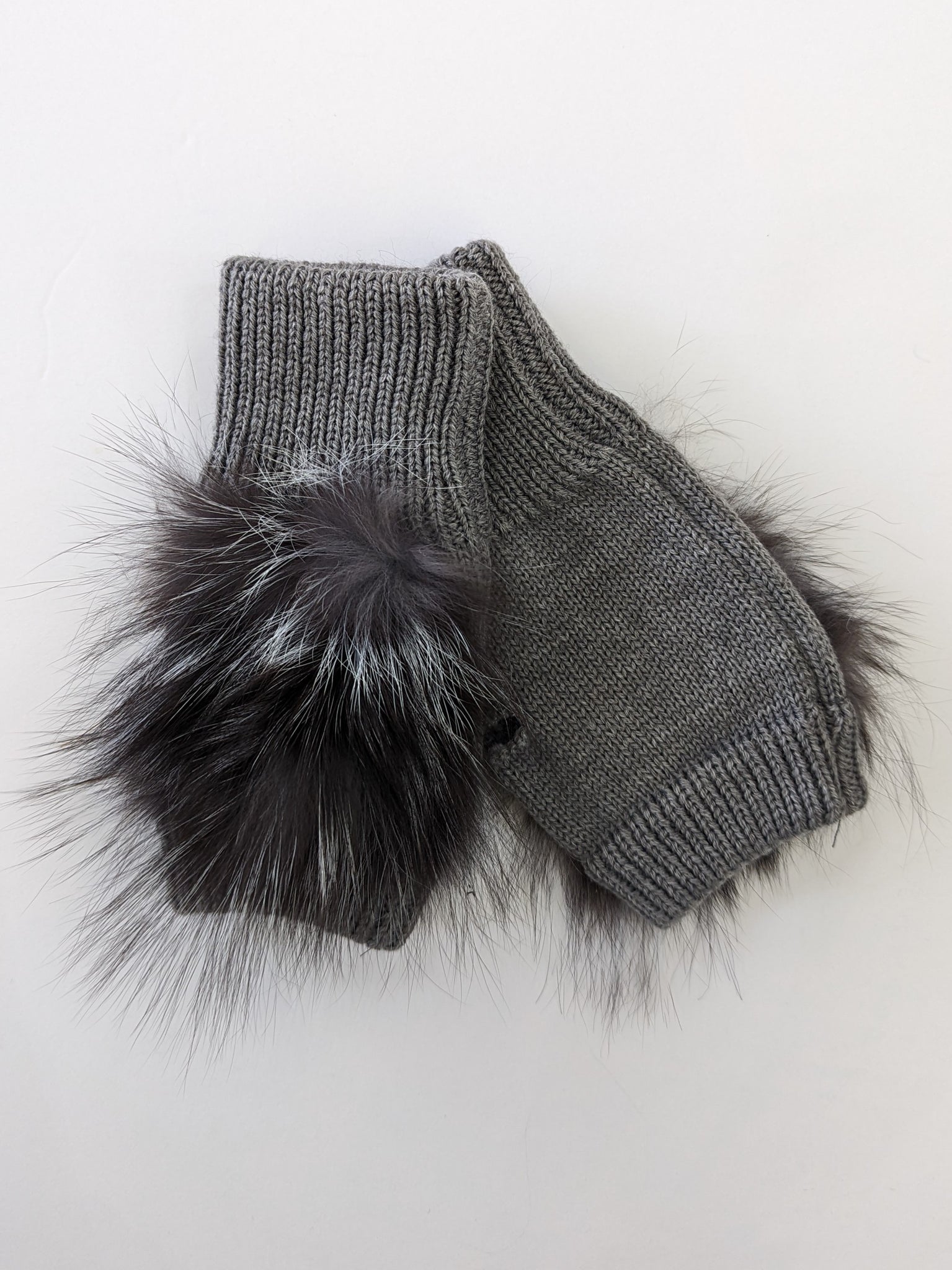 419322 Mitchies Gant sans doigts laine & fourrures