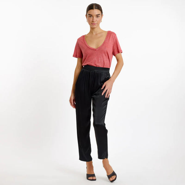 491313 Artlove pantalon soyeux noir