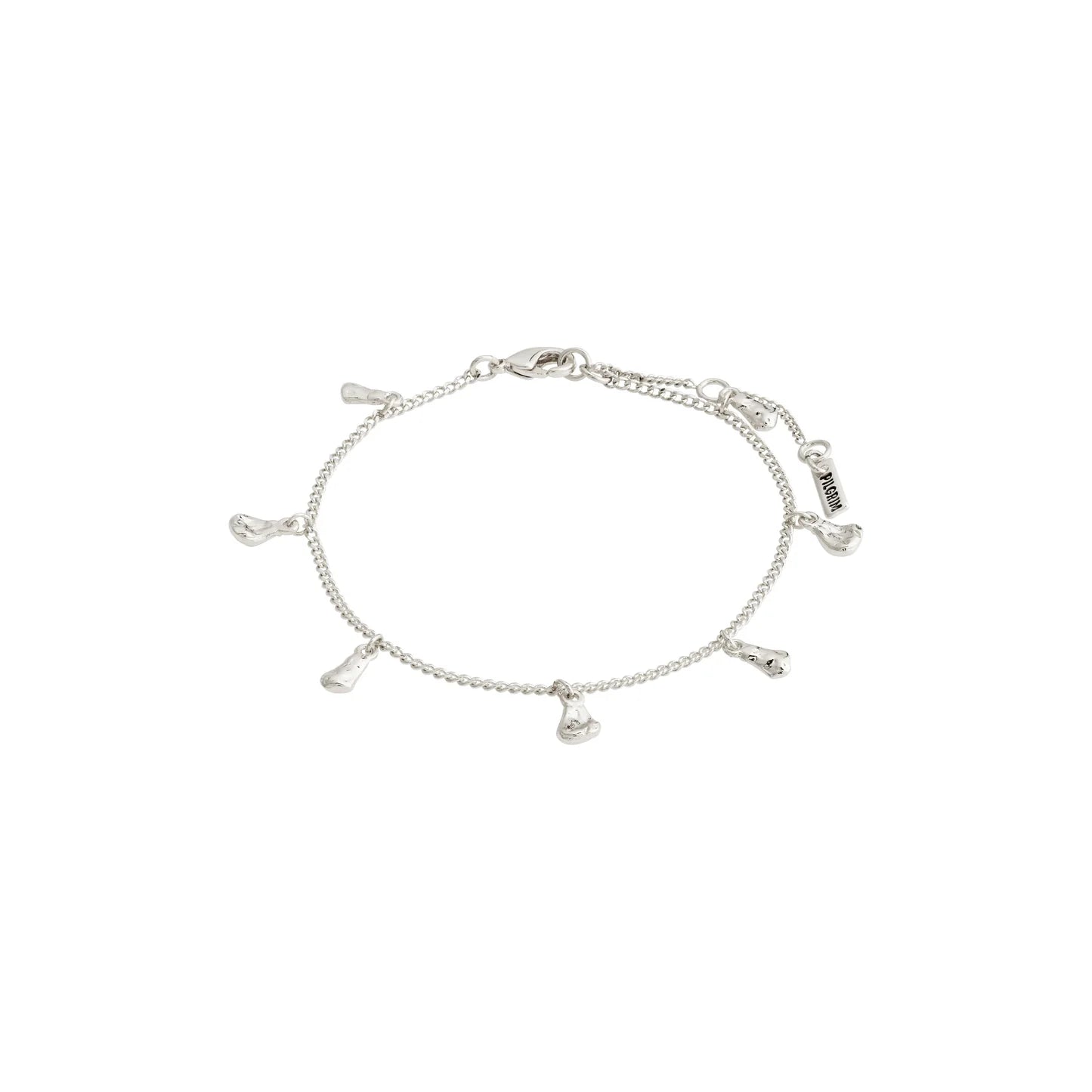 462413 Pilgrim bracelet chaîne argent pendentifs