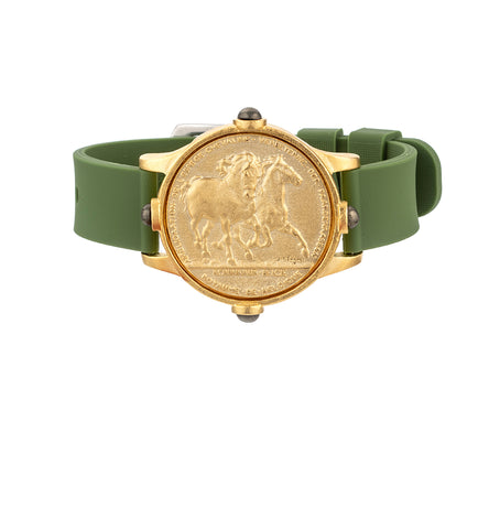 470613 French Kande bracelet sport médaillon chevaux