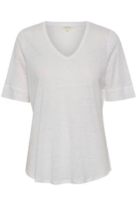 458113 PartTwo t-shirt en Lin col V