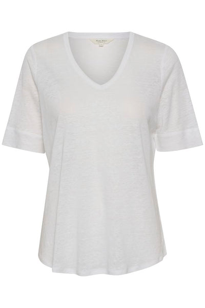 458113 PartTwo t-shirt en Lin col V